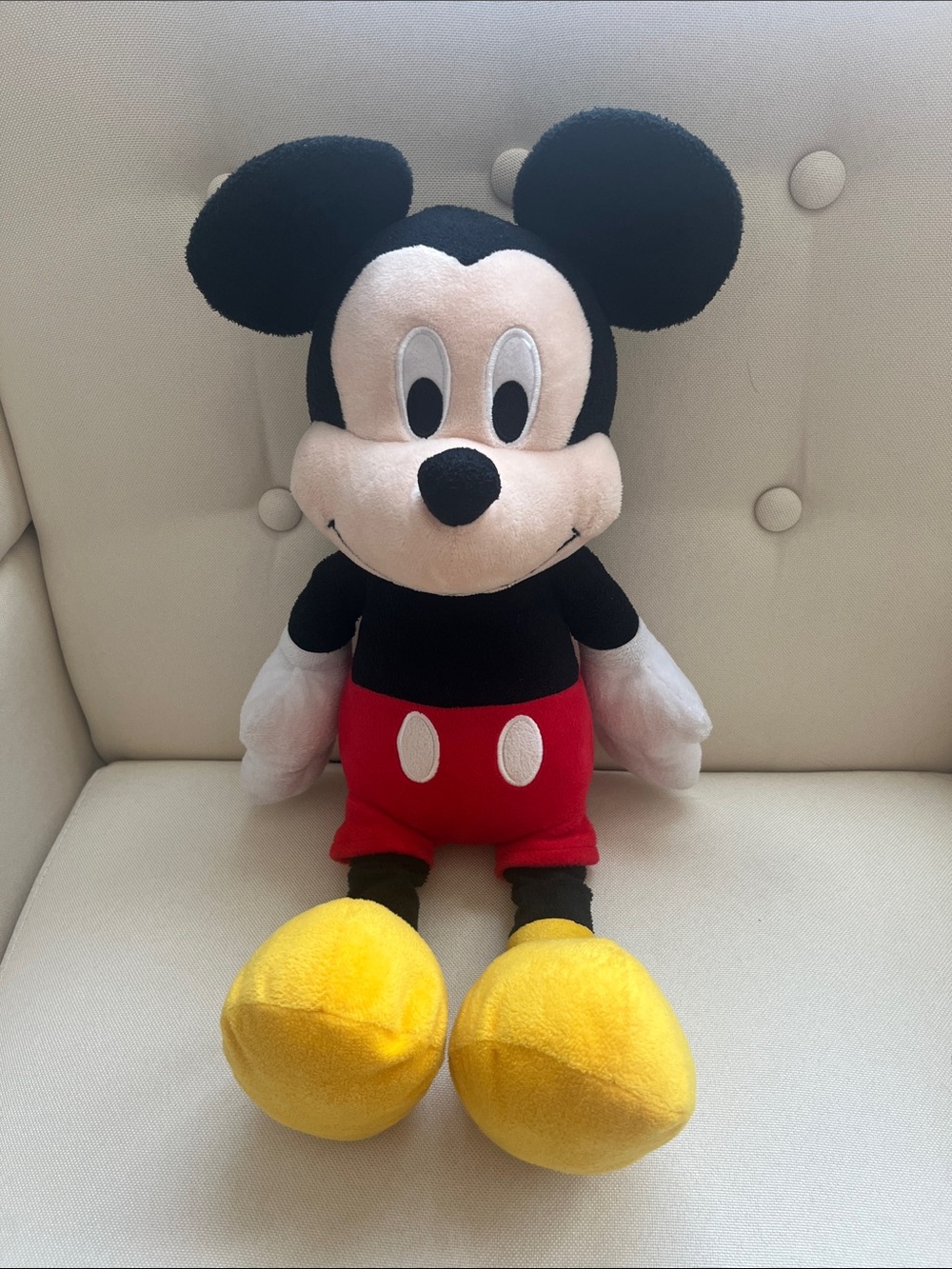Disney Mickey Mouse Plush - Black, Red, Yellow